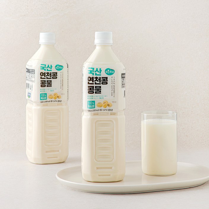 맑은물에 국산 연천콩 콩물, 1L, 2개