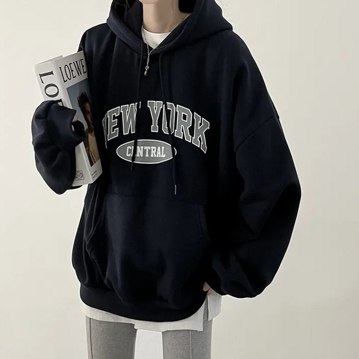 엘쏘 뉴욕 오버핏 편한 일상복 후드티