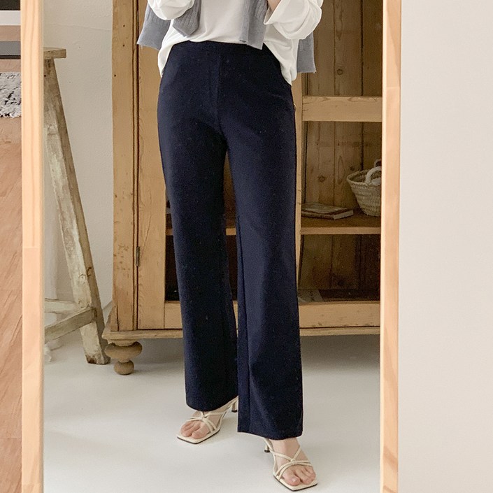 토마토팩토리 여성용 롱일자 히든밴딩 너를발견 슬랙스