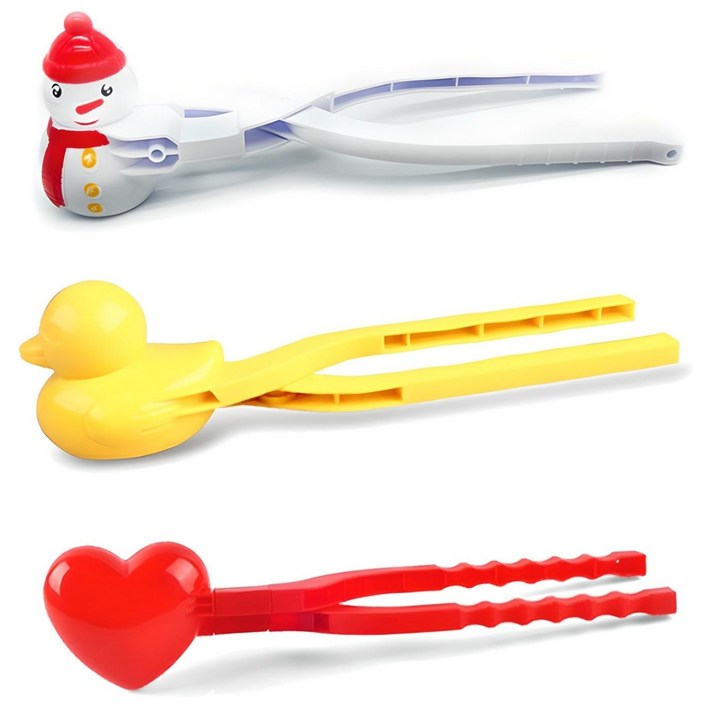 커스터스 눈오리 스노우볼 메이커 오리 하트 눈사람 3종세트