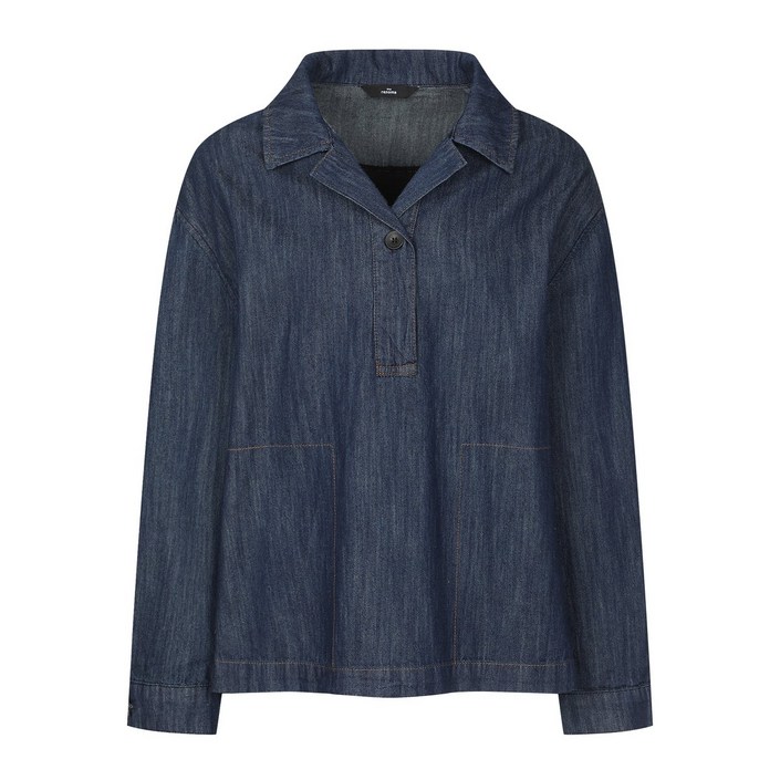 레노마레이디 배색 데님셔츠 R2F32DST010