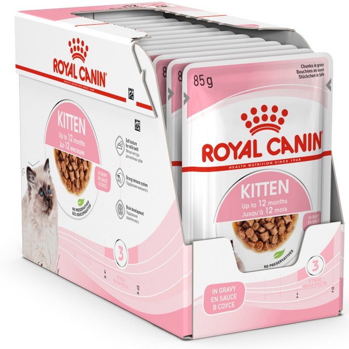 로얄케닌 키튼 파우치 12개 1박스. 새끼고양이 주식