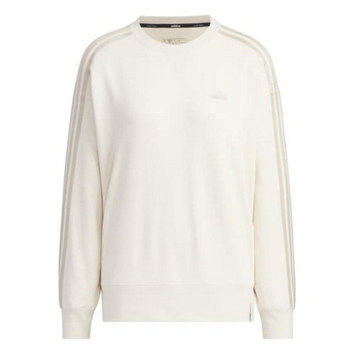 NC 신구로 아디다스 본계 아디다스 여성 에센셜 3S 프렌치 테리 크루 맨투맨 원더화이트 JF1413