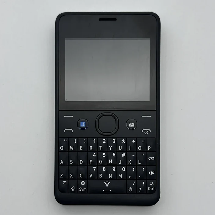 기존 Asha 210 듀얼 Sim GSM 2G 모바일 휴대 전화 QWERTY 키보드 Bluetooth Wifi 잠금 해제 핸드폰. 2013