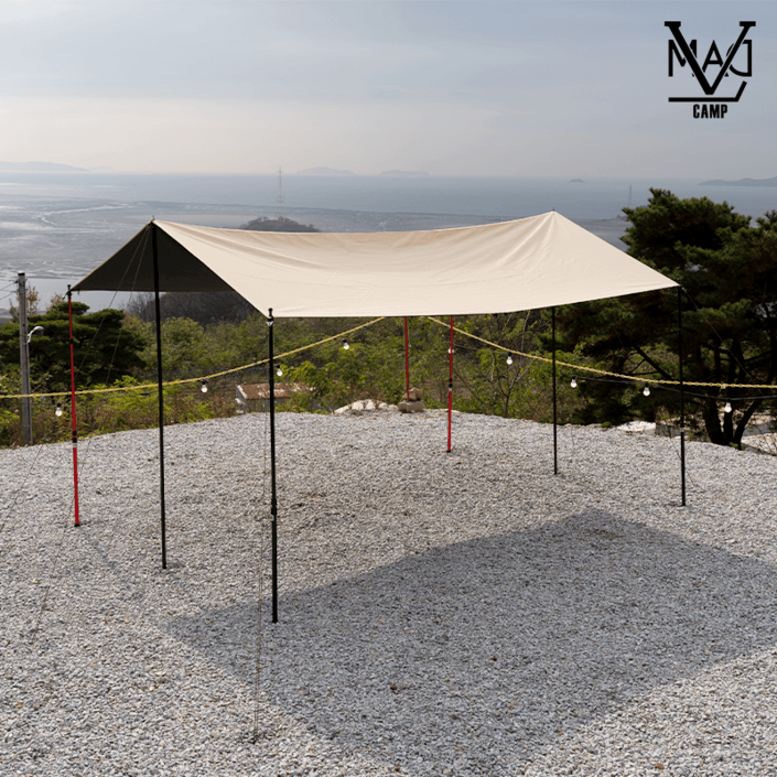 매드캠프 립스탑 최고급 프리미엄 렉타 타프 3x4 3x5 6x4.4 초대형 타프 풀세트