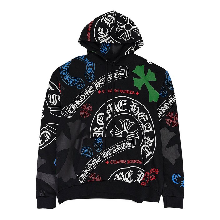크롬하츠 스텐실 후드 스웨트셔츠