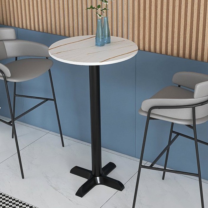 아일랜드 식탁 홈바 빠텐 카페바의자 바 하이 테이블 철 의자 조합 대리석 슬레이트