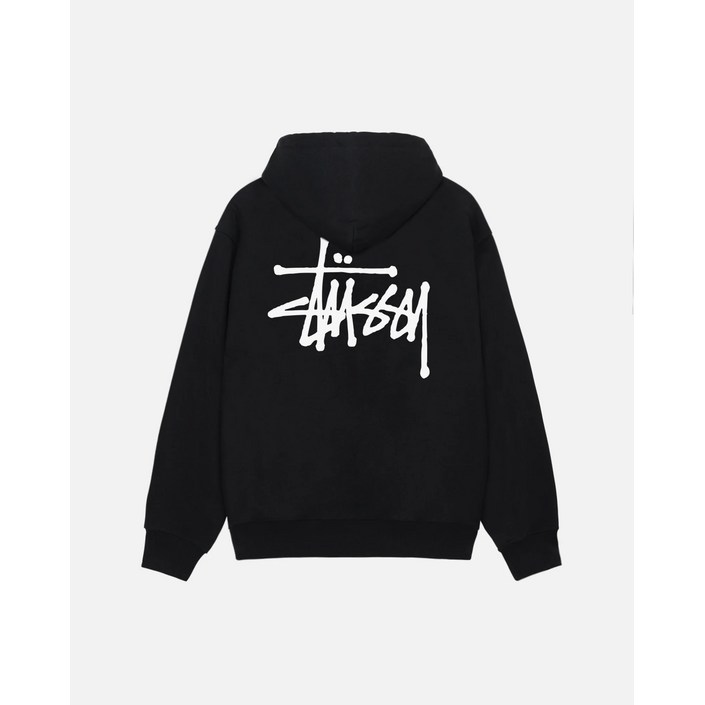 [국내배송] 24SS 스투시 베이직 후드 블랙 1925000