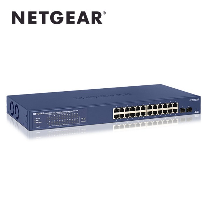 넷기어 GS724TPv2  24포트 기가비트 PoE 이더넷 스마트 스위칭 허브전용 SFP 2포트  190W