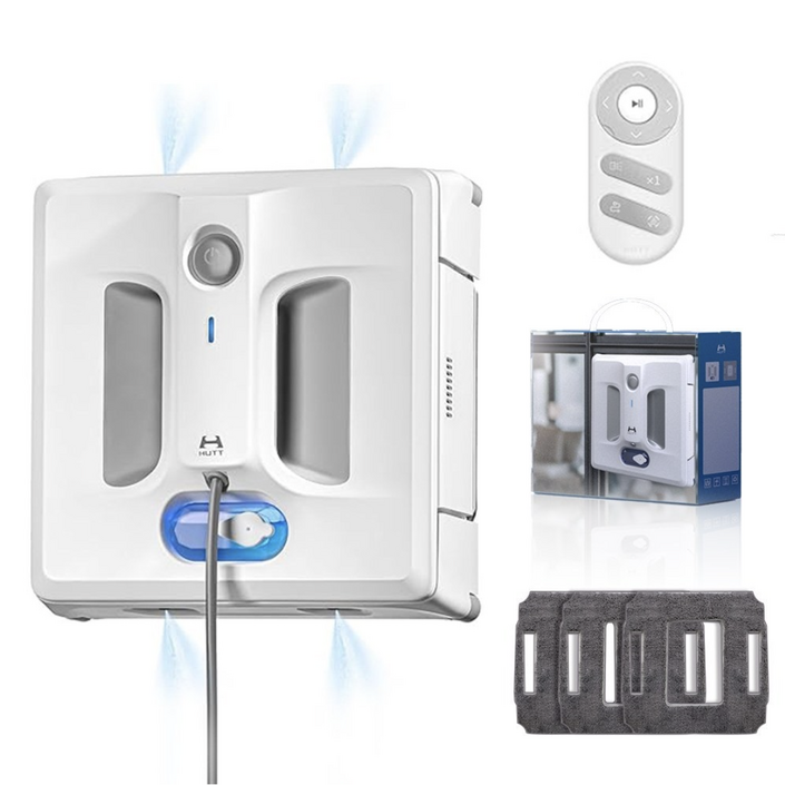 HUTT 창문 로봇청소기 자동 분수 초강흡입력 리필걸레세트