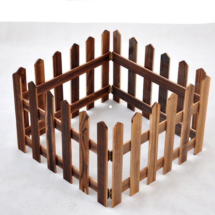 [왓위셀] 브라운 울타리 원목 나무 우드 펜스 30cm