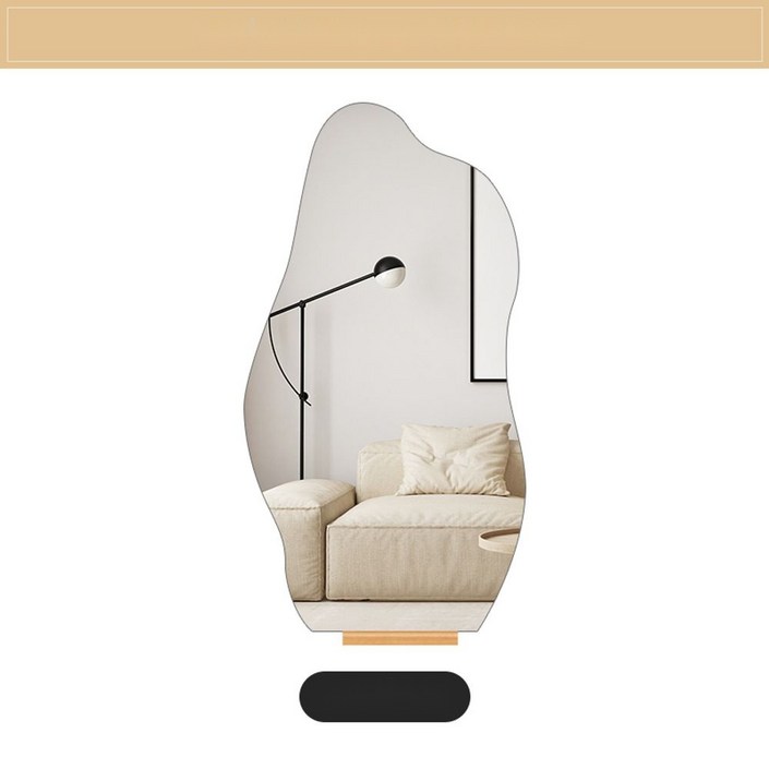 매장거울 전신거울 가정용 대형 착용 구름 스탠드형 웨이브