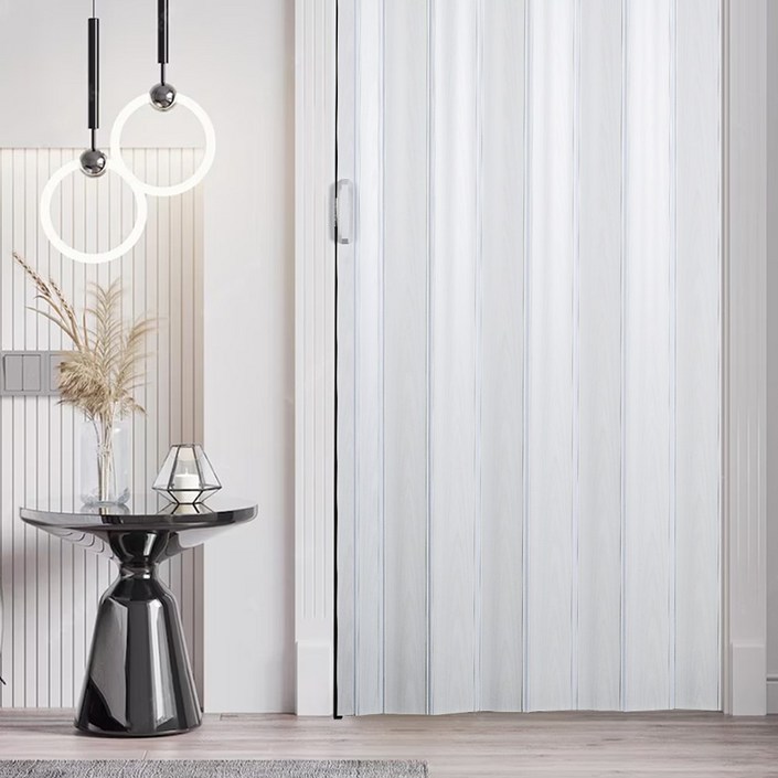 오늘출발 하우스코버 벽면 무타공 자바라 홀딩도어 커튼 접이식 문 칸막이 주름문 중문 슬라이딩 도어