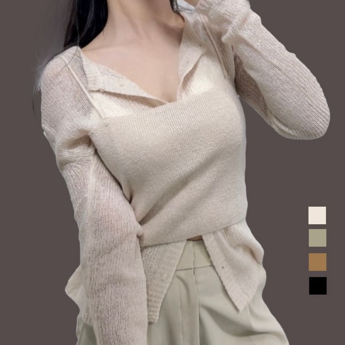 [당일출고][주문폭주] GARLAND 2WAY 뷔스티에+가디건 세트 투웨이 울가디건 뷔스티에 세트 니트뷔스티에 니트 끈 가디건세트 끈나시 끈뷔스티에 가디건 레이어드