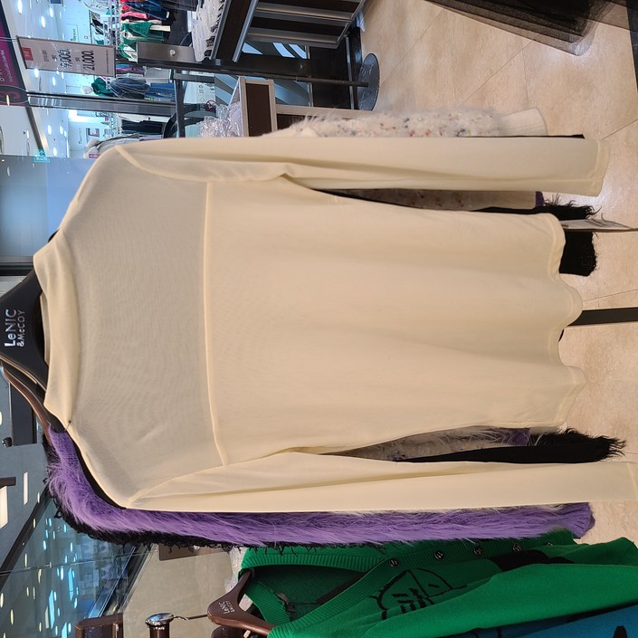 르니앤맥코이 여성 신축성 좋은 반목 슬림 이너 티셔츠 T뉴코아울산성남