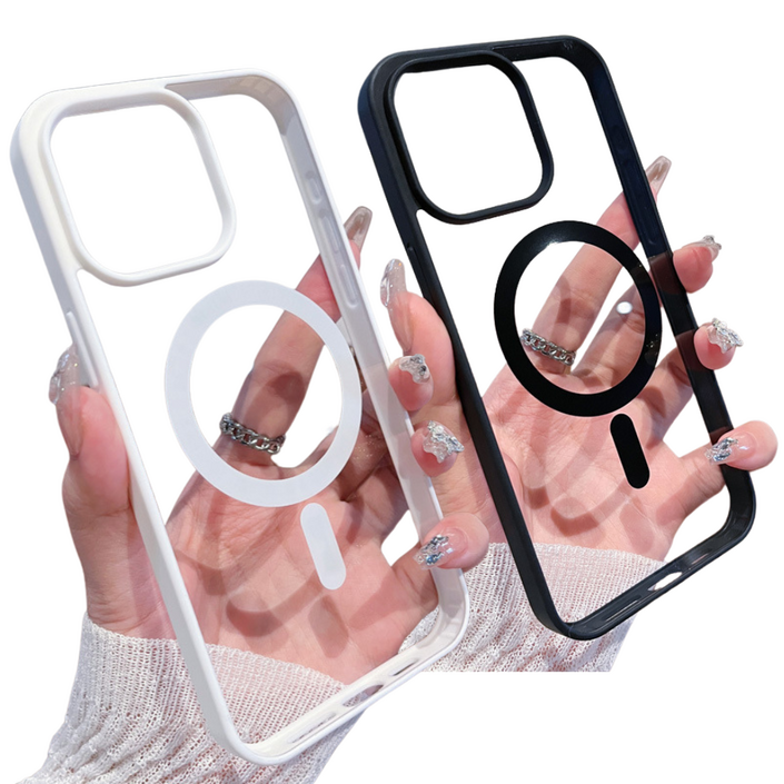 아이폰 갤럭시 맥세이프 실리콘 핸드폰 투명 케이스