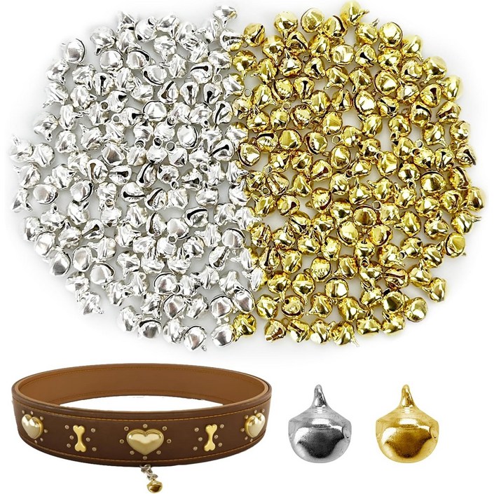 대용량 미니방울 9mm 애견 방울 미니 목방울 크리스마스 장식 방울 공예용 DIY 징글벨 240개 은색 금색