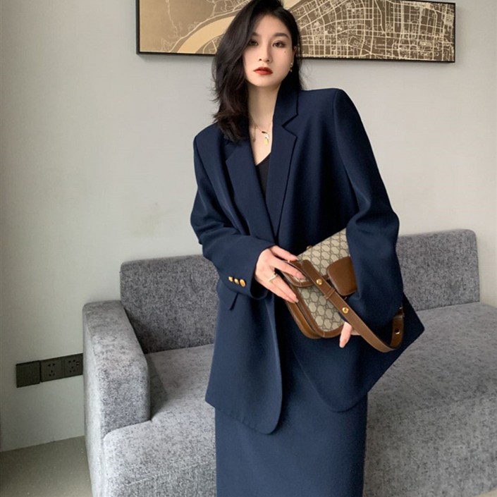 셋업수트 롱스커트 정장 빅사이즈 투피스 세트