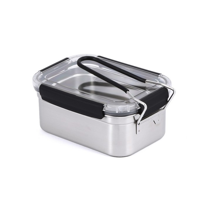 올품락 캠핑용 올인원 스텐 반합 밀폐용기 세트, 스테인레스, 1개