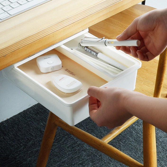 책상 언더서랍 소품수납 히든서랍