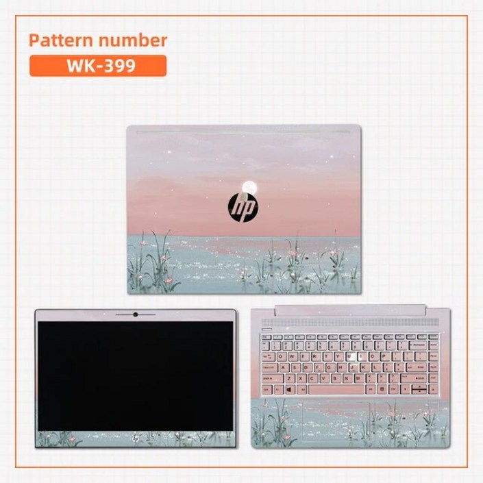 호환 HP X360/14S dk/ 14s dq/15 da/Pavilion용 키보드 스킨 스티커 유화 커버 PVC 장식 데칼