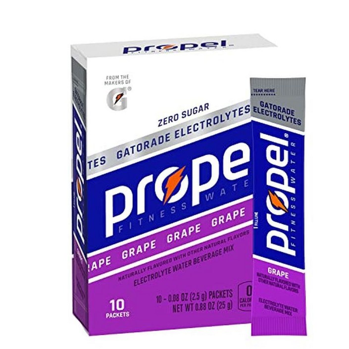 Propel 프로펠 포도 전해질 음료 믹스 파우더 10개