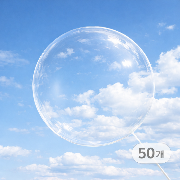 브로키 투명풍선 PVC 비닐 파티용품 버블풍선