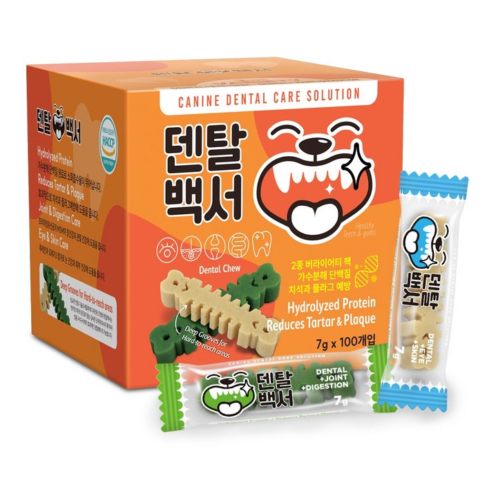 덴탈백서 가수분해 강아지 덴탈 기능성껌, 7g, 100개, 버라이어티팩S 덴탈백서 가수분해 강아지 덴탈 기능성껌, 7g, 100개, 버라이어티팩S
