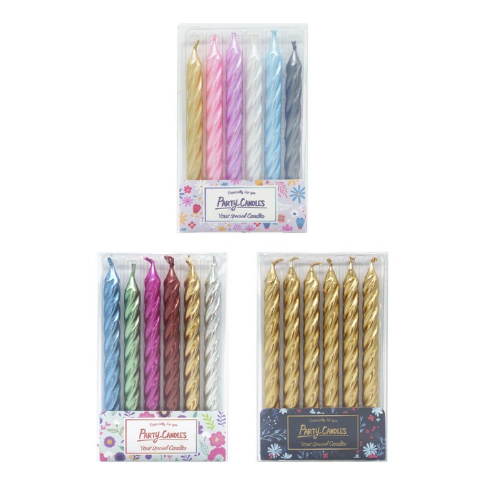 유어캔들 메탈릭 꽈배기 생일초18p