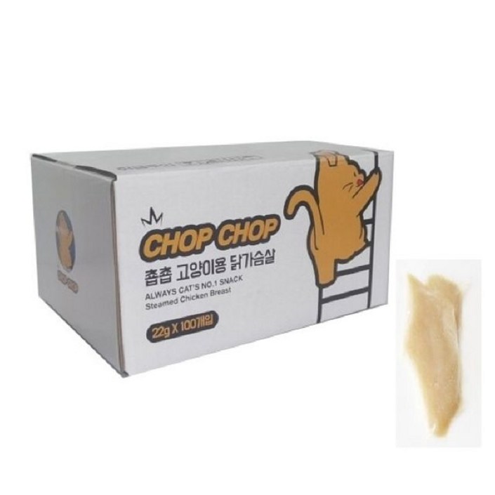 22g 닭가슴살 100개1박스 고양이 춉춉 3yo8730Wp, 100개