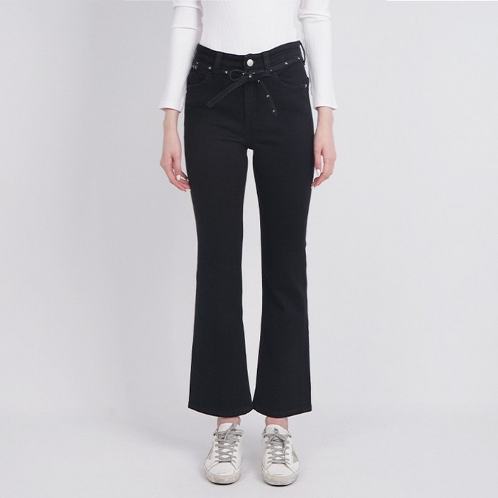 캘빈클라인 여성 청바지 기모 하이라이즈 바디 부츠핏 앵클 J220078