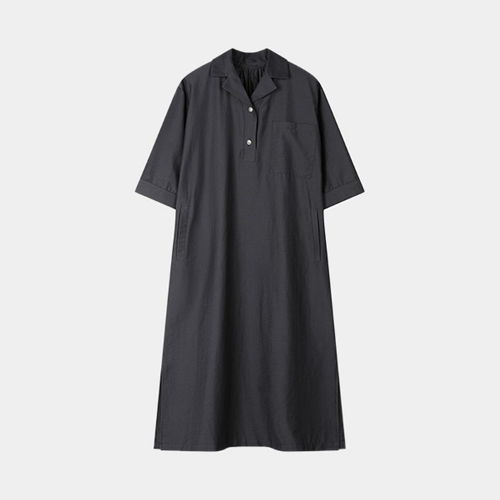 요하넥스반오픈 카라 스트링 원피스