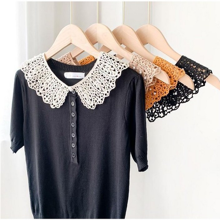 홈앤니드 레이스달린 넥 케이프