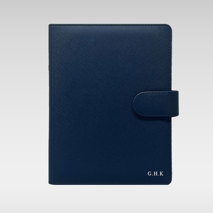2026 이니셜스 6공 사피아노 기본형 다이어리  이름 로고 각인 A5 B6 만년 DIARY 회사 플래너, 사피아노 기본형 네이비