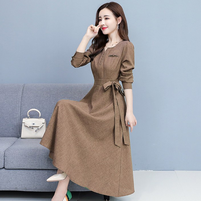 써니핏 럭셔리 신상 옆 포인트 원피스 마소재 빅사이즈 오피스룩 하객룩 ( M~3XL ) S1014