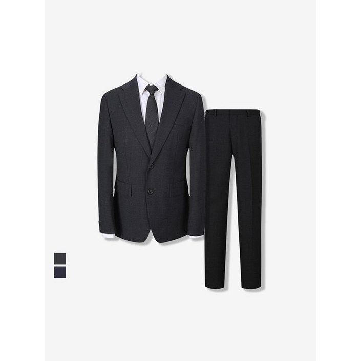 파렌하이트 클래식핏 울 혼방 조직물 정장 세트 FHJAH2350 FHPAH2250