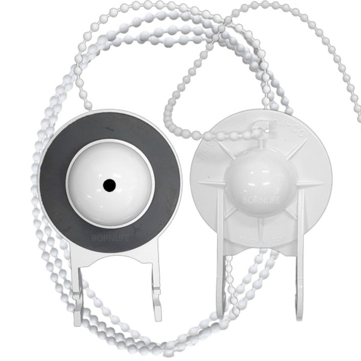 본라이프 양변기 덮개 PVC 마개  변기구슬줄, 백색