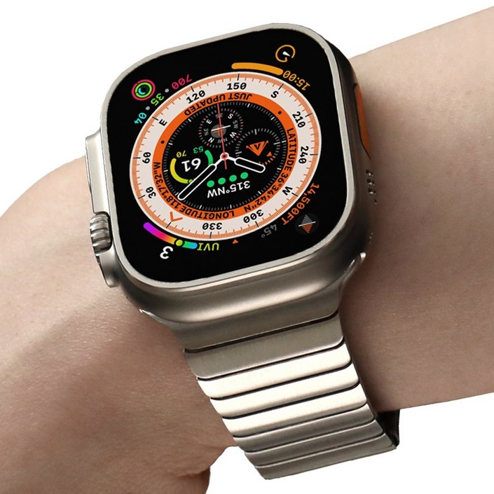 얼루어웨이브 애플워치 316L 메탈 링크브레이슬릿 스트랩