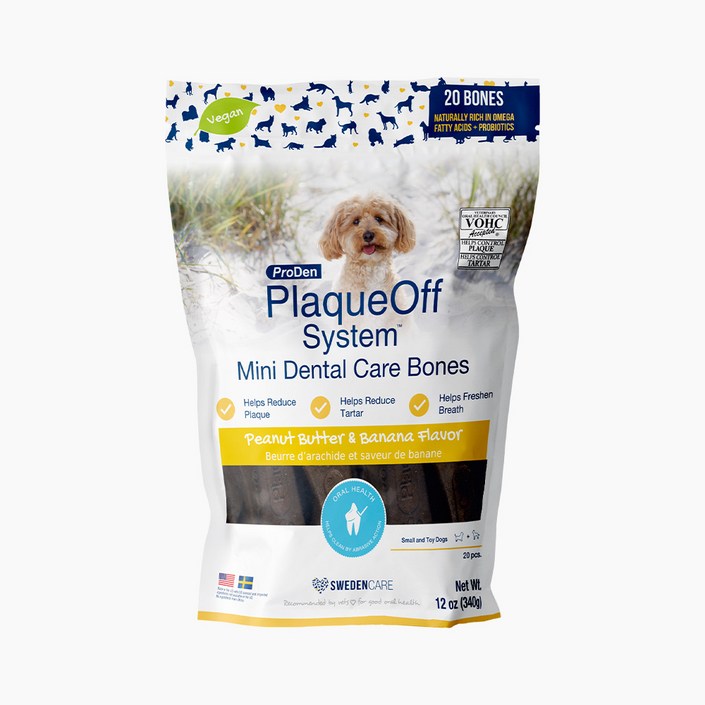 프로덴 플라그오프 미니 덴탈케어본 강아지 양치껌+칠면조 터키츄링 4개, 3개, 340g, 피넛버터+바나나