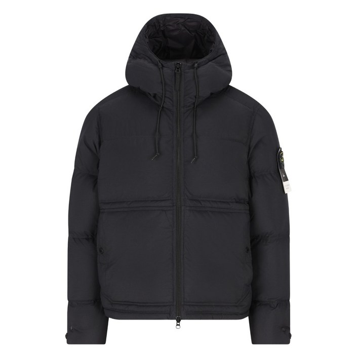 스톤 아일랜드 후드 퀼팅 재킷