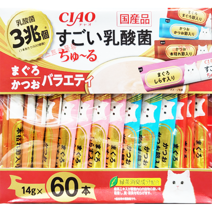 이나바 챠오츄르 유산균 버라이어티 SC386  이도 알콜솜 추가 구성