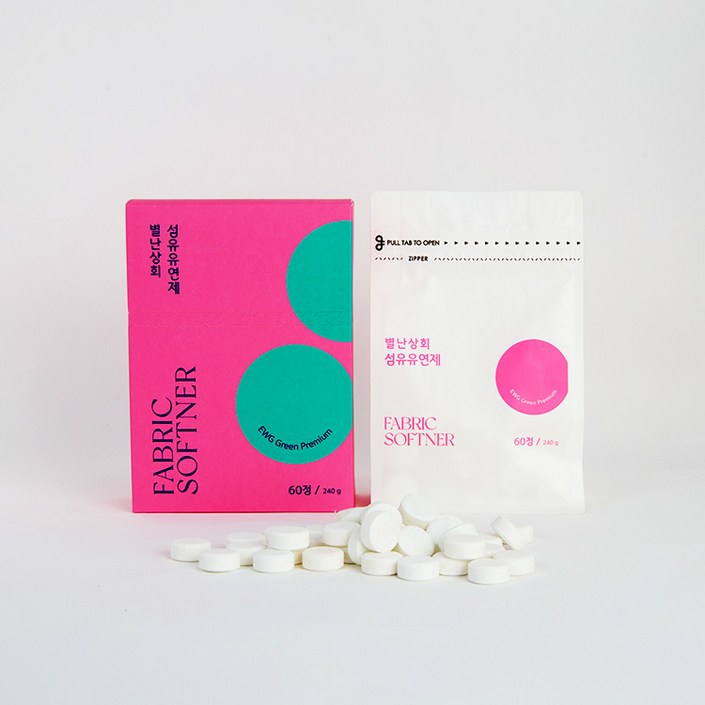 별난상회 고농축 고체 섬유유연제 60정240g, 240g, 1개 별난상회 고농축 고체 섬유유연제 60정240g, 240g, 1개