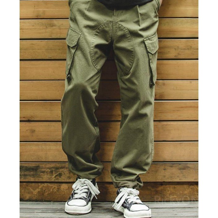 매든 빈티지 영국 로얄 테이퍼드 캐주얼 팬츠 밴딩 스트링 치노 스트레이트 긴바지 빅 포켓