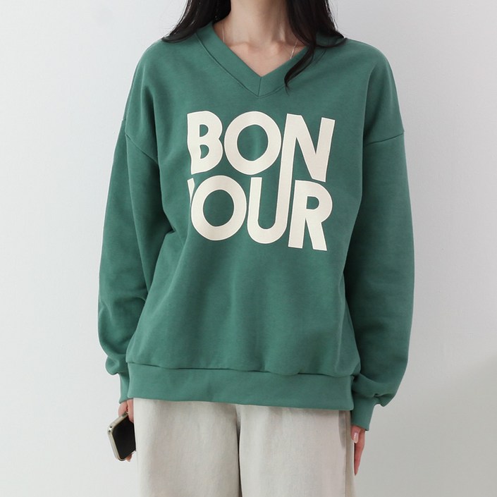 루나샵 봉쥬브이쭈리 맨투맨