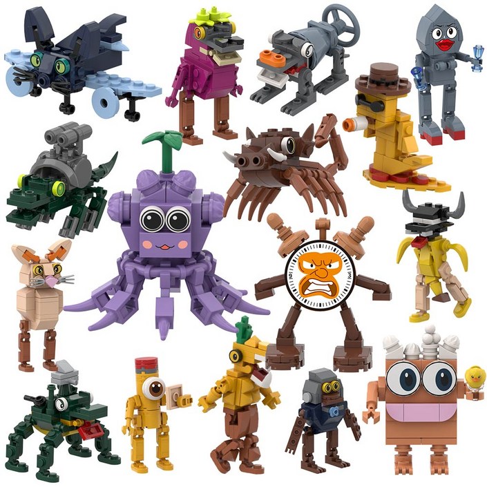 이탈리안 브레인롯 Italian brainrot 캐릭터 블록 16종 F0731, 16개