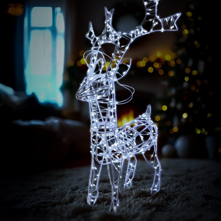 사슴 크리스마스 대형 장식 점멸혼합 LED 스파클라이트 루돌프 조형물 조명