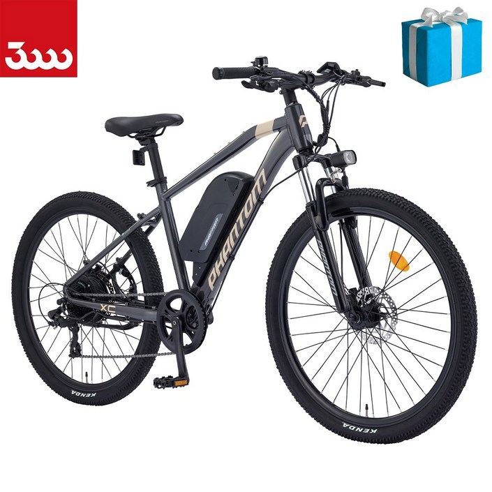 삼천리자전거 베스트샵 NEW 2024년 팬텀 XC 27.5인치 삼천리 MTB 전기자전거 PAS 스로틀 겸용  100 완조립  사은품 증정
