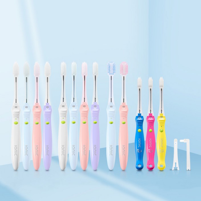 일본 아이오닉 미세전류 음이온 칫솔 FDA 승인 치주염 치석 구취 플라구 제거