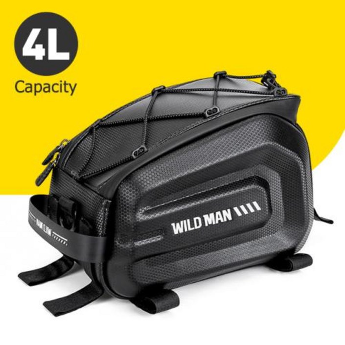 NEWBOLER 다기능 자전거 뒷좌석 가방 방수 사이클링 자전거 랙 트렁크 카고 백 패니어 백 핸드백 숄더백 4L