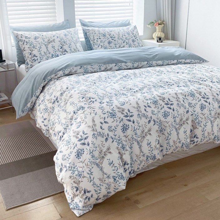 COZYKISS 화사한 화원 순면 100 이불커버 단품 부드러운 침구 SSSDQ